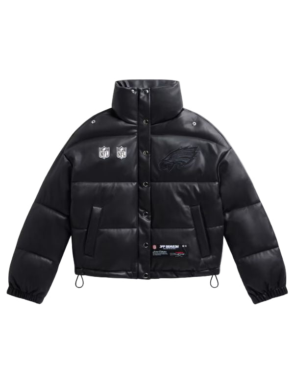 Outerwear Trends Philadelphia Eagles Off Season x NFL Leather Puffer Jacket