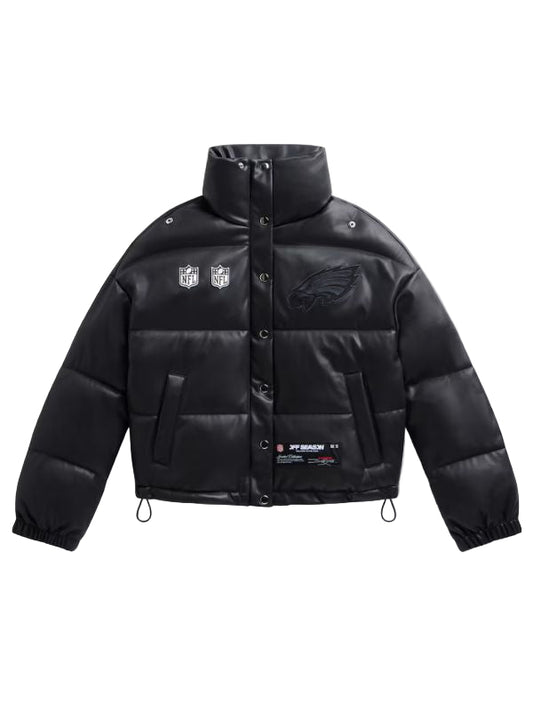 Outerwear Trends Philadelphia Eagles Off Season x NFL Leather Puffer Jacket