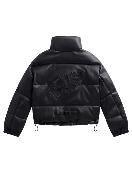 Outerwear Trends Philadelphia Eagles Off Season x NFL Leather Puffer Jacket