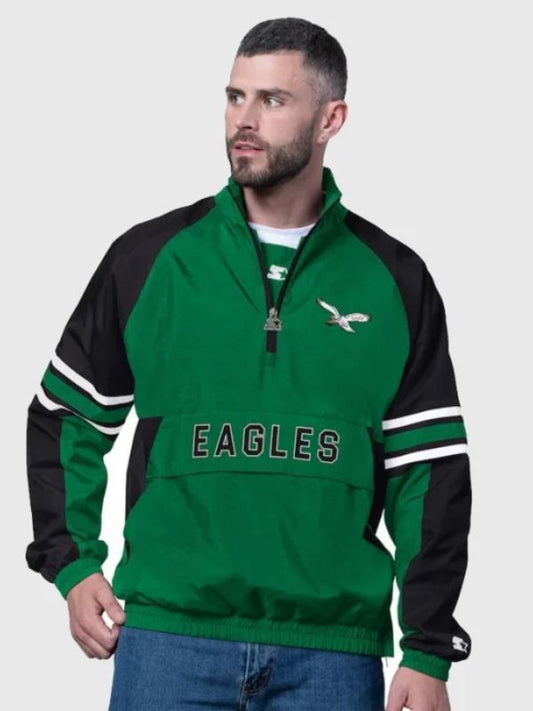 Outerwear Trends Philadelphia Eagles Starter Prospect Half-Zip Jacket