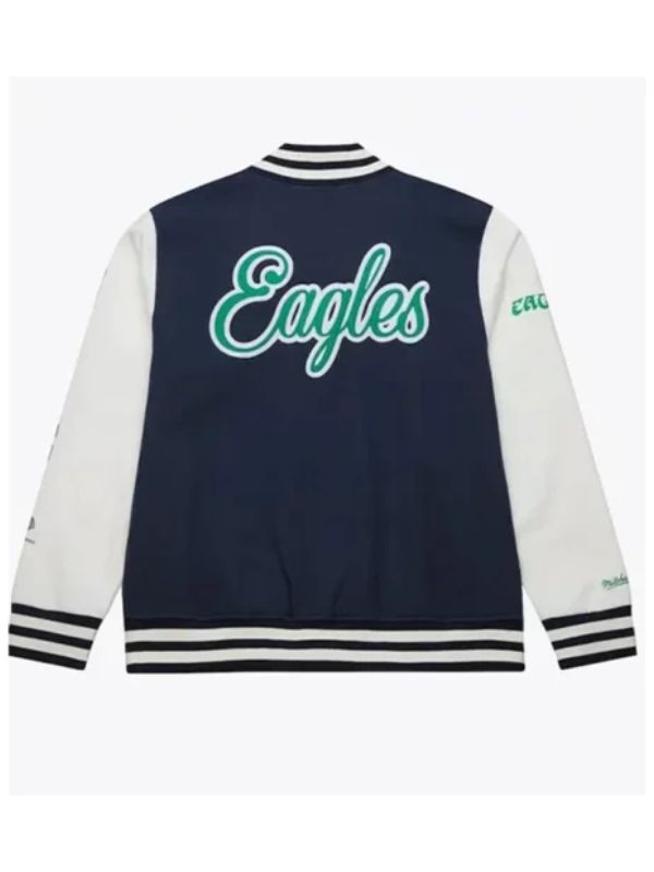 Outerwear Trends Philadelphia Eagles Washed Fleece Varsity Jacket