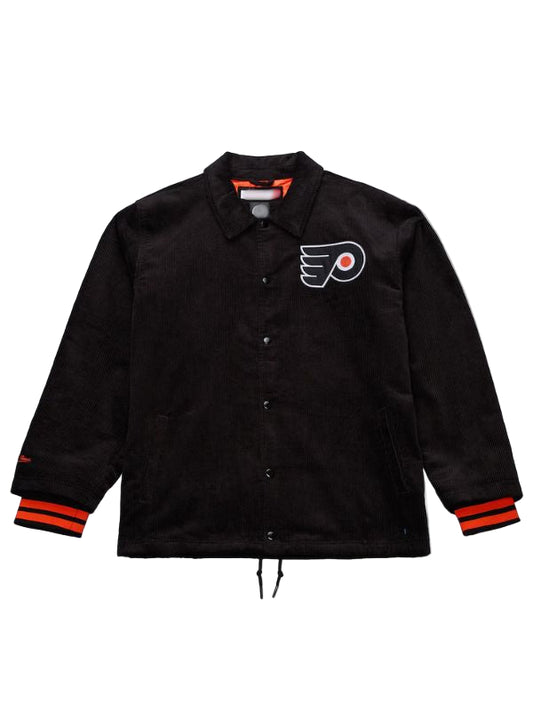 Outerwear Trends Philadelphia Flyers Off the Bus Black Corduroy Jacket