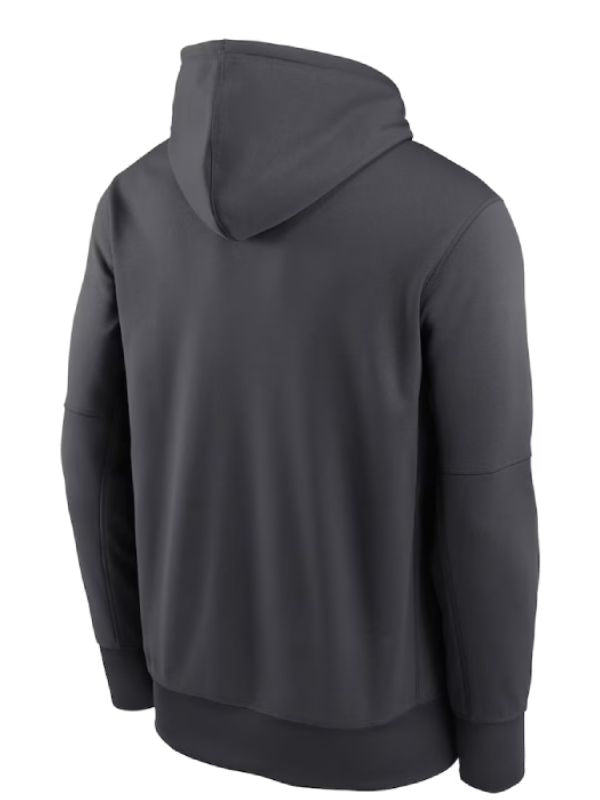 Outerwear Trends Pittsburg Steelers Nike Anthracite Toss Sweep Performance Hoodie