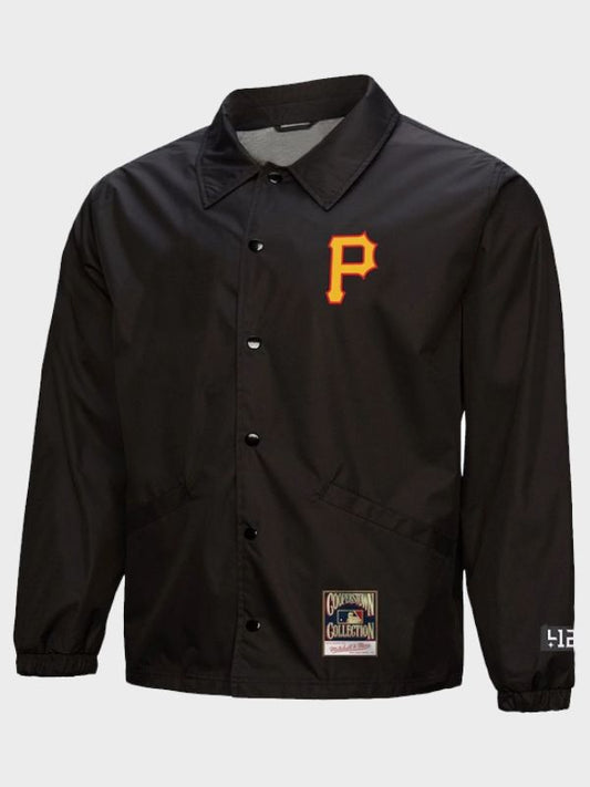 Outerwear Trends Pittsburgh Pirates Mitchell & Ness X 412 Coaches Jacket