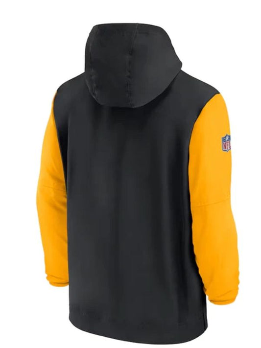 Outerwear Trends Pittsburgh Steelers Sideline Pre-Game Half-Zip Hoodie Jacket