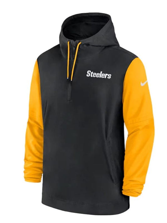 Outerwear Trends Pittsburgh Steelers Sideline Pre-Game Half-Zip Hoodie Jacket