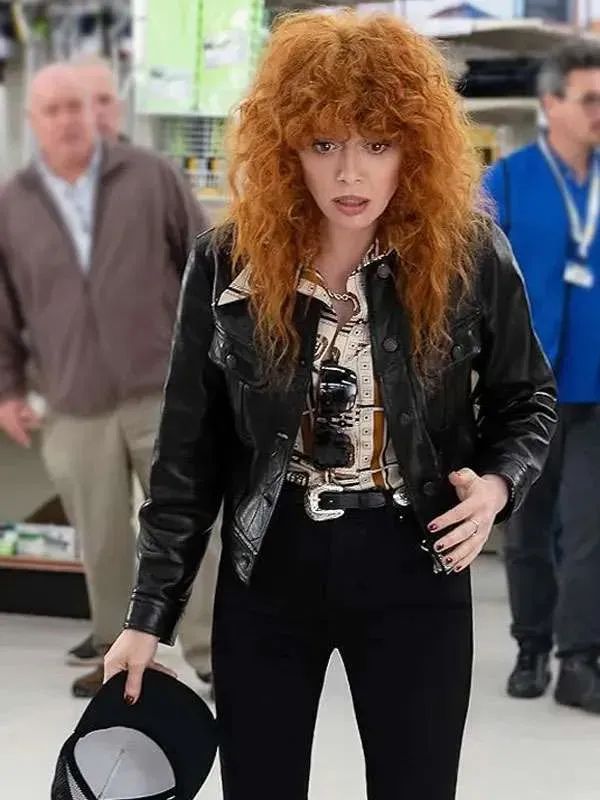 Outerwear Trends Poker Face 2025 Natasha Lyonne Leather Jacket