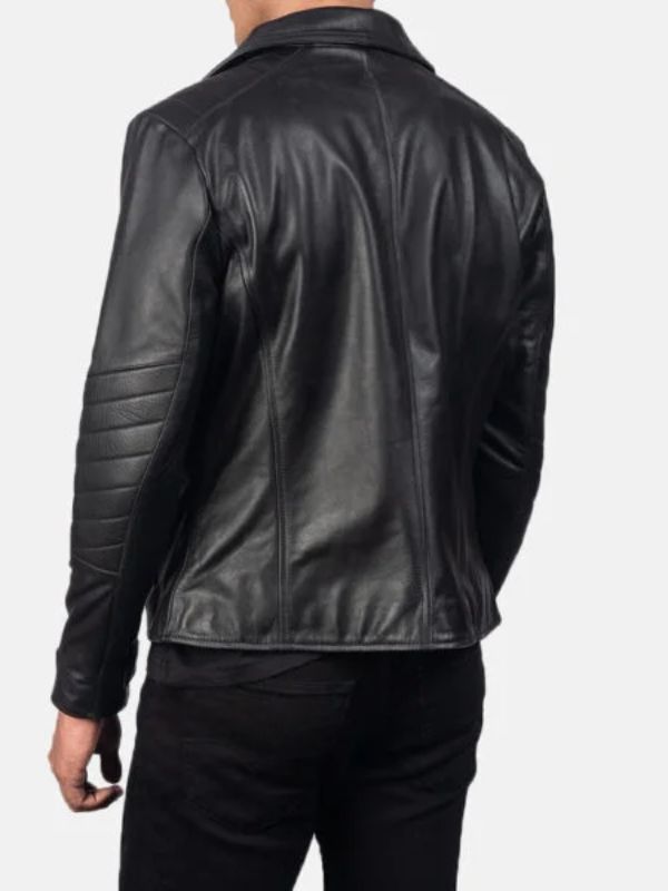 Outerwear Trends Raiden Black Leather Biker Jacket
