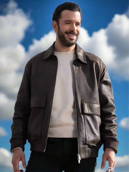 Outerwear Trends Reminder S01 Deniz Brown Leather Jacket