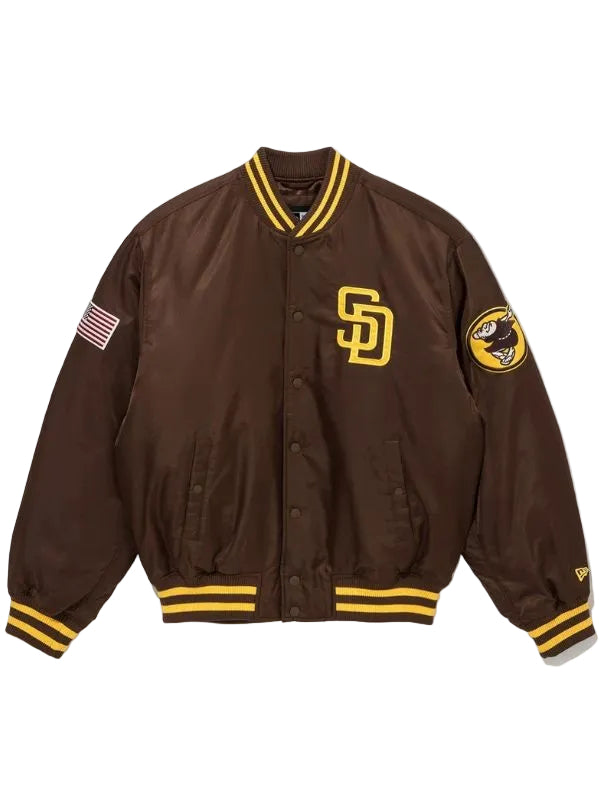 Outerwear Trends San Diego Padres MLB Brown Stadium Jacket