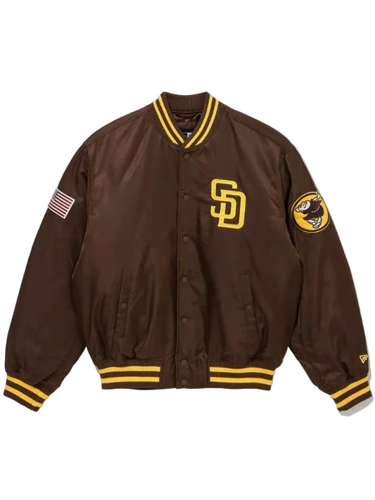 Outerwear Trends San Diego Padres MLB Brown Stadium Jacket
