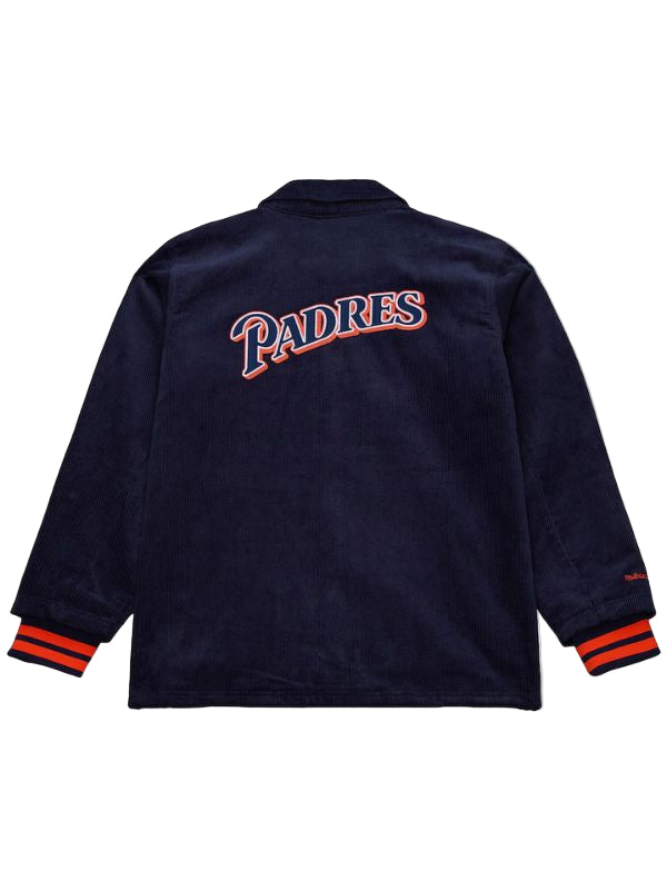 Outerwear Trends San Diego Padres Off the Bus Navy Blue Corduroy Jacket