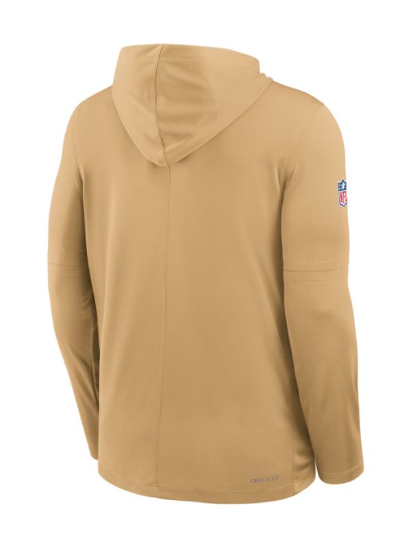 Outerwear Trends San Francisco 49ers Sideline Performance Long Sleeve Hoodie T-Shirt