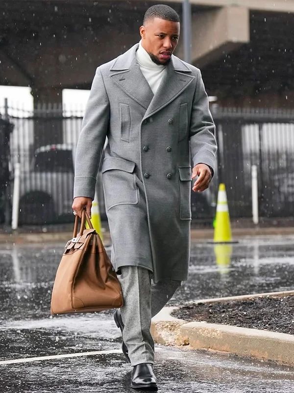 Outerwear Trends Saquon Barkley AFC Divisional Playoff Coat