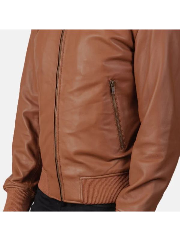 Outerwear Trends Shane Brown Leather Bomber Jacket
