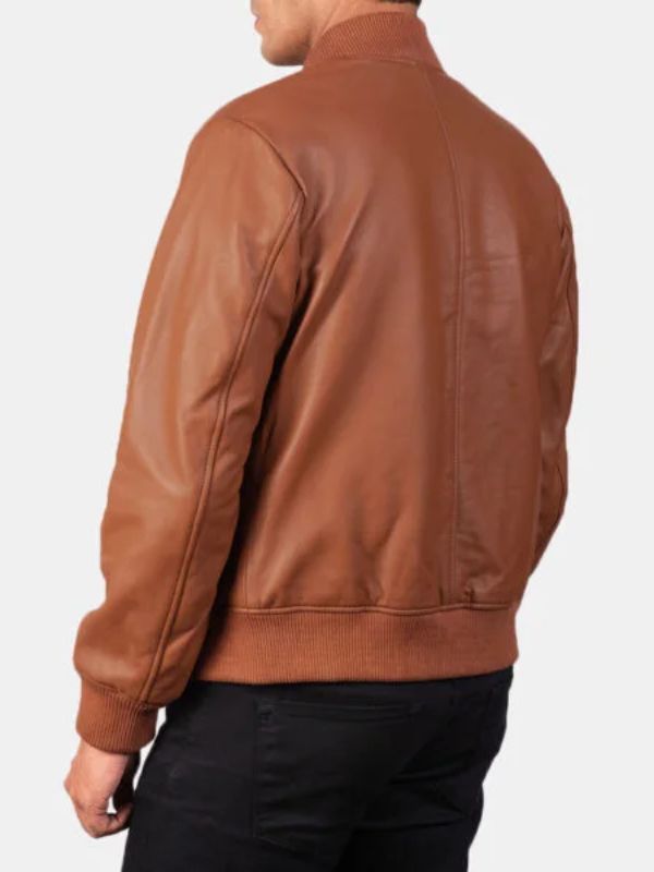 Outerwear Trends Shane Brown Leather Bomber Jacket