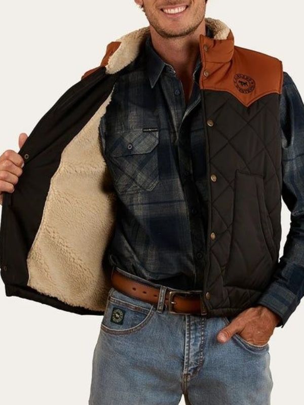 Outerwear Trends Shane Withington Home and Away S01 Quilted Vest