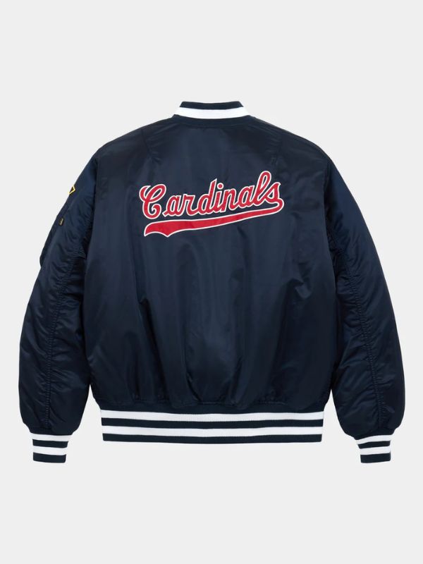 Outerwear Trends St. Louis Cardinals X Alpha X New Era MA- 1 Bomber Jacket