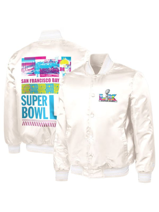 Outerwear Trends Starter Super Bowl LX Bay Area Bash Satin Jacket