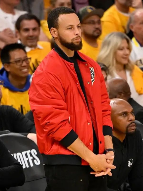 Outerwear Trends Steph Curry Red Jacket