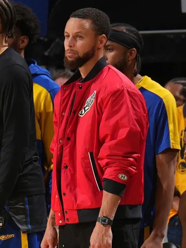 Outerwear Trends Steph Curry Red Jacket