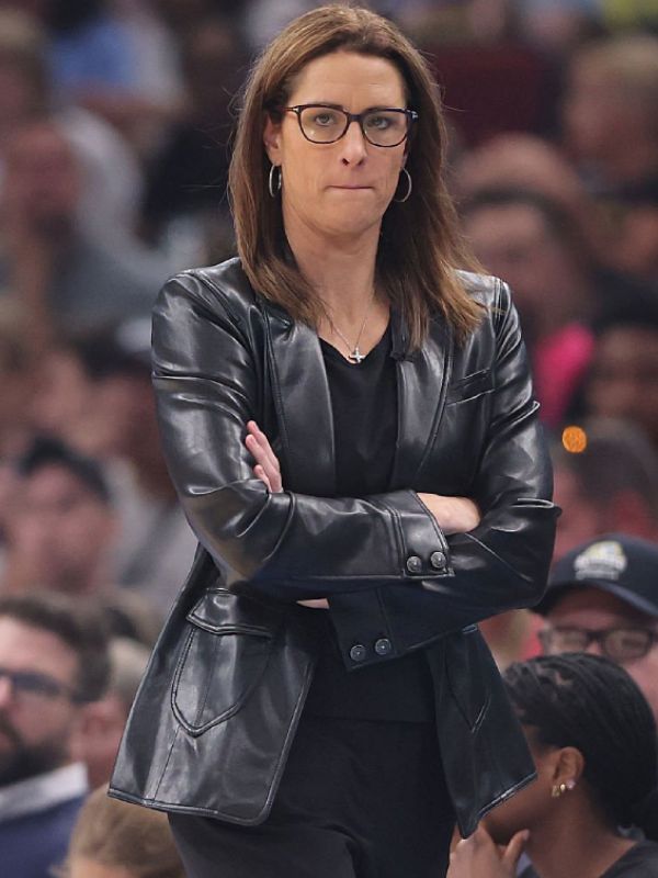 Outerwear Trends Stephanie White Indiana Fever Leather Jacket