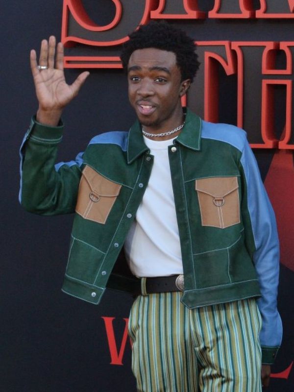Outerwear Trends Stranger Things Lucas Sinclair Premiere Leather Jacket
