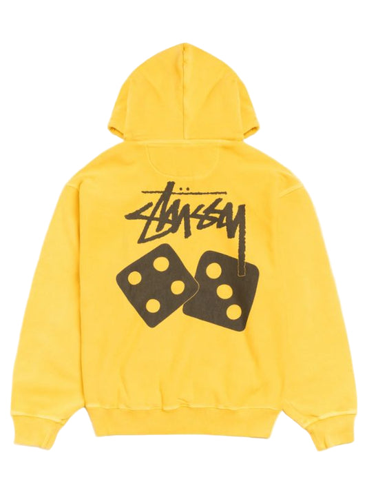 Outerwear Trends Stussy Dice Yellow Hoodie