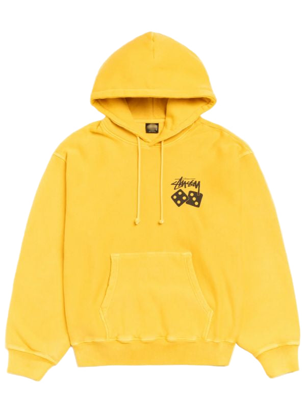 Outerwear Trends Stussy Dice Yellow Hoodie