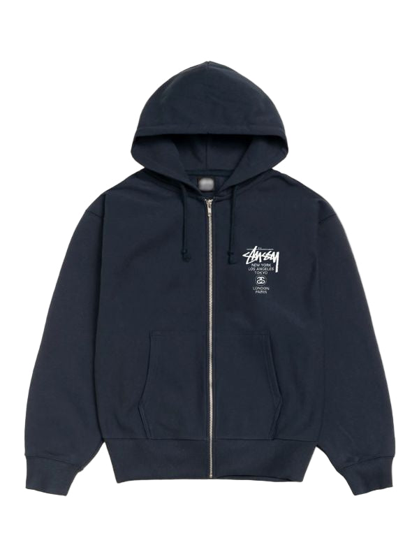 Outerwear Trends Stussy World Tour Zip Hoodie