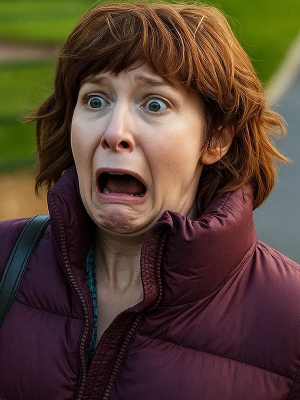 Outerwear Trends Such Brave Girls 2025 Louise Brealey Purple Jacket