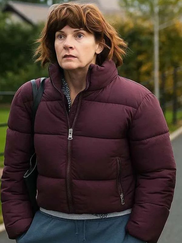 Outerwear Trends Such Brave Girls 2025 Louise Brealey Purple Jacket