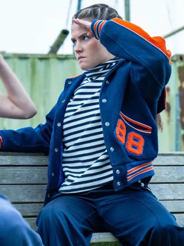 Outerwear Trends Such Brave Girls S02 Lizzie Davidson Blue Varsity Jacket