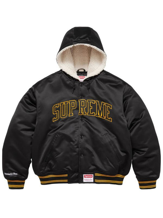 Outerwear Trends Supreme Mitchell & Ness Satin Varsity Jacket