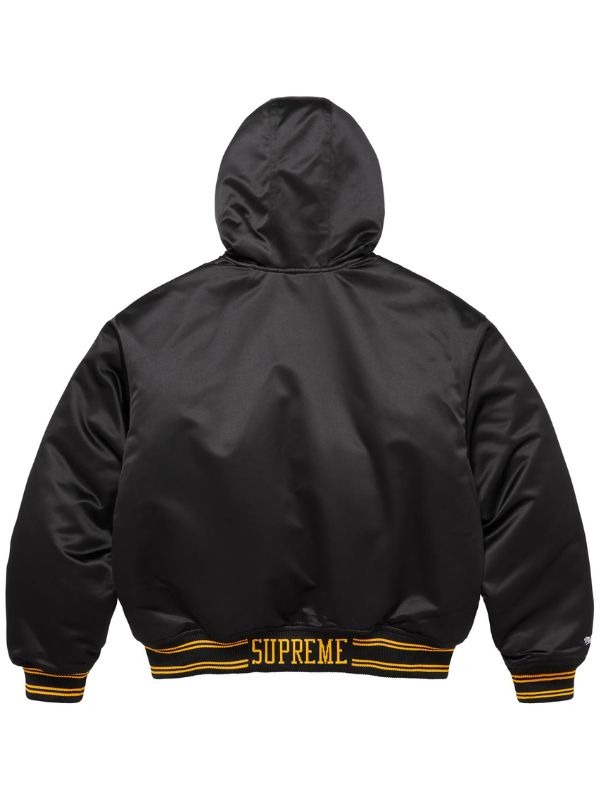 Outerwear Trends Supreme Mitchell & Ness Satin Varsity Jacket