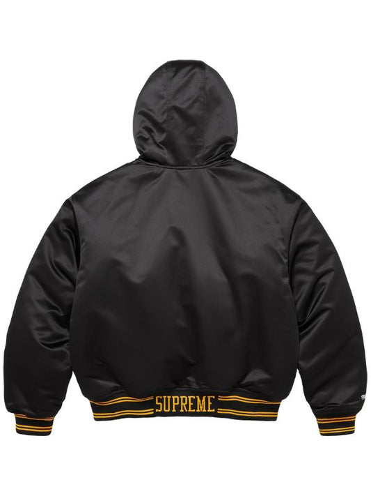 Outerwear Trends Supreme Mitchell & Ness Satin Varsity Jacket