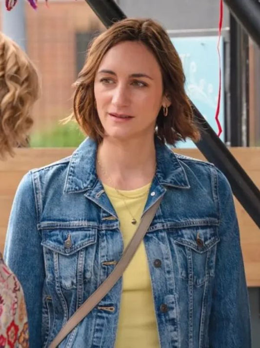 Outerwear Trends The Marlow Murder Club S02 Cara Horgan Denim Jacket