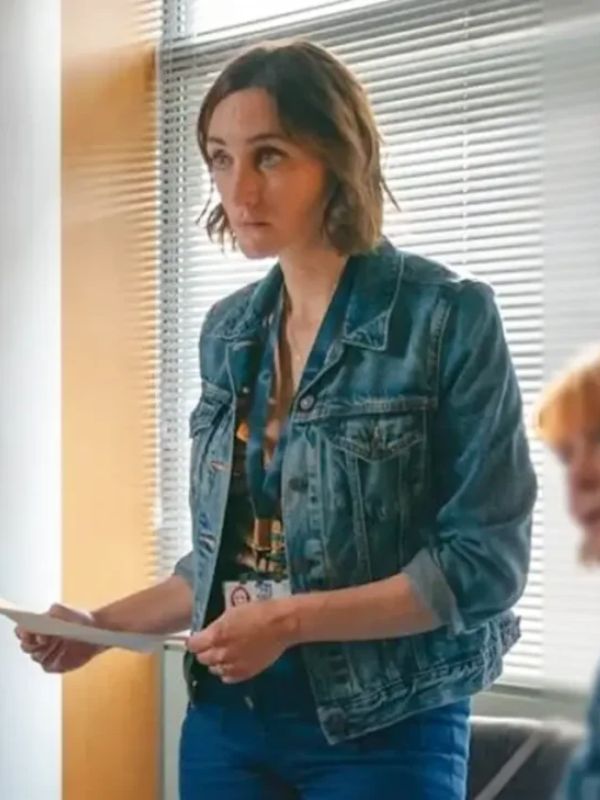 Outerwear Trends The Marlow Murder Club S02 Cara Horgan Denim Jacket