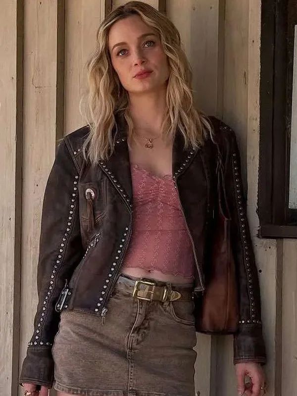 Outerwear Trends Tulsa King S03 Cleo Montague Leather Jacket