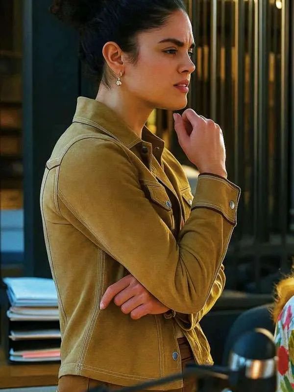 Outerwear Trends Victoria Moroles Ballard Brown Suede Jacket