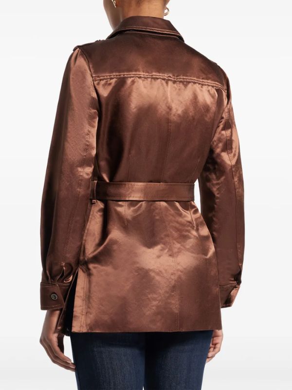 Outerwear Trends Wednesday S02 Billie Piper Brown Jacket