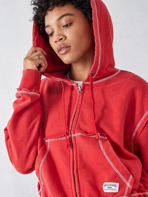Outerwear Trends Wednesday S02 Emma Myers Red Jacket